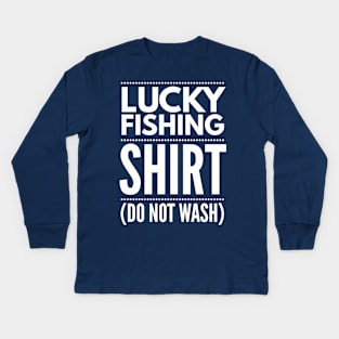 THIS IS MY FISHING SHIRT Kids Long Sleeve T-Shirt